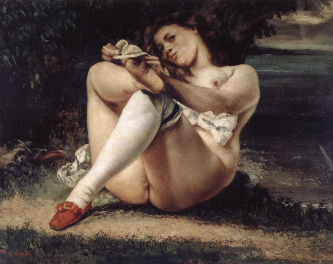 Woman with White Stockings